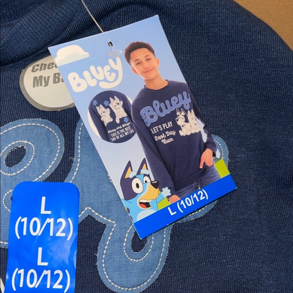Bluey Kids' Character Boys Crewneck Sweatshirt - Picture 2 of 6